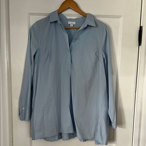 J. Jill Light Blue Women's collared shirt tunic